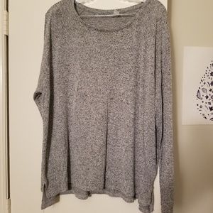 Lightweight heather gray sweater